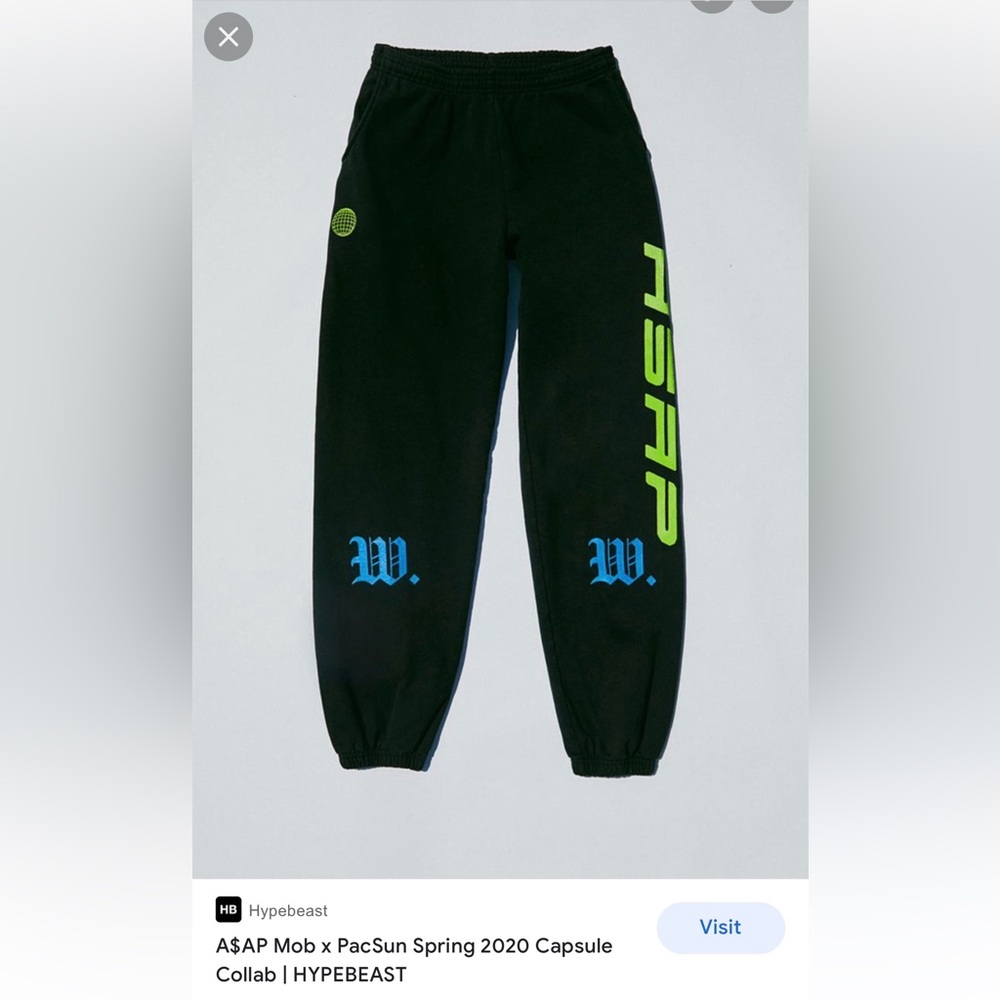 ASAP MOB X PACSUN SWEATPANTS